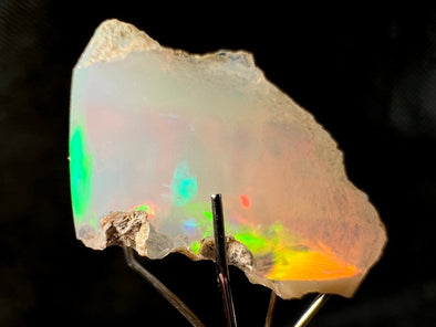 OPAL Raw Crystal - 4A Polished Window - Raw Opal Crystal, October Birthstone, Welo Opal, 50551-Throwin Stones