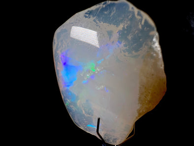 OPAL Raw Crystal - AAA Polished Window - Raw Opal Crystal, October Birthstone, Welo Opal, 50577-Throwin Stones
