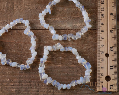 Buy Dusty Blue White Opal Crystal Bracelet, Something Blue, Bridal Bracelet,  Rhinestone Bracelet, Bridesmaid Gift, Blue, White Online in India - Etsy