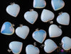 OPALITE Crystal Heart Pendant - Crystal Pendant, Handmade Jewelry, Healing Crystals and Stones, E0663-Throwin Stones