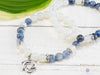 OPALITE & KYANITE Crystal Bracelet - Dolphin Charm, Round Beads - Charm Bracelet, Beaded Bracelet, Handmade Jewelry, E0974-Throwin Stones