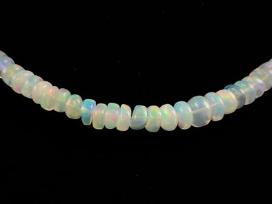 Opal Necklace - Genuine Opal Beaded Crystal Necklace from Ethiopia, 54057-Throwin Stones