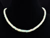 Opal Necklace - Genuine Opal Rondelle Bead Crystal Necklace from Ethiopia, 54058-Throwin Stones