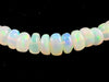 Opal Necklace - Genuine Opal Rondelle Bead Crystal Necklace from Ethiopia, 54066-Throwin Stones