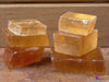 Orange CALCITE Raw Crystal - Small Rhombohedron - Metaphysical, Home Decor, Raw Crystals and Stones, E1460-Throwin Stones