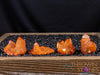 Orange TANGERINE AURA QUARTZ Crystal Cluster - Rainbow Quartz Crystal, Spirit Quartz, Crystal Decor, E2136-Throwin Stones