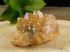Orange Tangerine AURA QUARTZ Crystal Cluster - Rainbow Quartz Crystal, Spirit Quartz Cluster, Crystal Decor, R0509-Throwin Stones