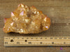 Orange Tangerine AURA QUARTZ Crystal Cluster - Rainbow Quartz Crystal, Spirit Quartz Cluster, Crystal Decor, R0510-Throwin Stones