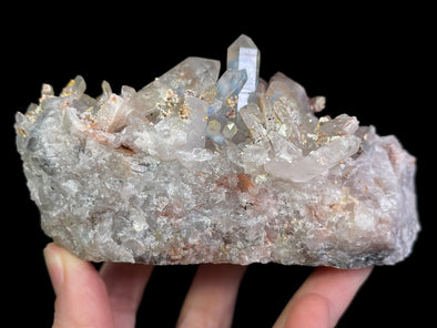 PAPAGOITE in QUARTZ Raw Crystal Cluster w Hematite - Rare, Metaphysical, Healing Crystals and Stones, 46333-Throwin Stones