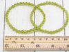 PERIDOT Crystal Bracelet - Round Beads - Beaded Bracelet, Birthstone Bracelet, Handmade Jewelry, Healing Crystal Bracelet, E0983-Throwin Stones