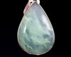 PERUVIAN OPAL Pendant - Genuine BLUE Opal Teardrop Cabochon w/ a Polished Finish and Set in a Sterling Silver Open Back Bezel, 52898-Throwin Stones
