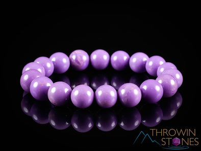 PHOSPHOSIDERITE Crystal Bracelet - Round Beads - Beaded Bracelet, Handmade Jewelry, Healing Crystal Bracelet, E1558-Throwin Stones