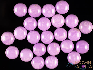 PHOSPHOSIDERITE Crystal Cabochons - Round Pair - Gemstones, Jewelry Making, Crystals, E1980-Throwin Stones