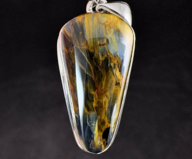PIETERSITE Crystal Pendant - Top Grade AA, Sterling Silver - Fine Jewelry, Healing Crystals and Stones, 54155-Throwin Stones