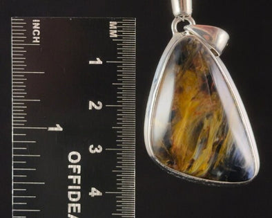 PIETERSITE Crystal Pendant - Top Grade AA, Sterling Silver - Fine Jewelry, Healing Crystals and Stones, 54159-Throwin Stones