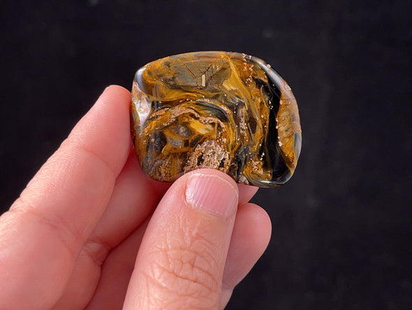 PIETERSITE Tumbled Crystal - Tigers Eye, Self Care, Healing Crystals and Stones, Metaphysical, 45782-Throwin Stones