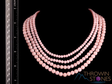 PINK OPAL Crystal Jewelry - Wrap Bracelet, Crystal Beaded Necklace, Crystal Beaded Bracelet, E1692-Throwin Stones