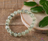 PREHNITE Crystal Bracelet - Round Beads, Petite - Beaded Bracelet, Handmade Jewelry, Healing Crystal Bracelet, E0606-Throwin Stones