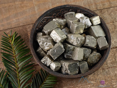 PYRITE Cubes Raw Crystals - Metaphysical, Home Decor, Raw Crystals and Stones, E0874-Throwin Stones