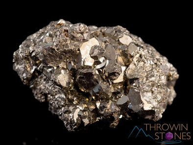 PYRITE Raw Crystal Cluster - Housewarming Gift, Home Decor, Raw Crystals and Stones, 40307-Throwin Stones