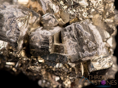 PYRITE Raw Crystal Cluster - Housewarming Gift, Home Decor, Raw Crystals and Stones, 40312-Throwin Stones