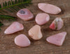 Peach Pink PERUVIAN OPAL Tumbled Stones - Tumbled Crystals, Self Care, Healing Crystals and Stones, E0566-Throwin Stones