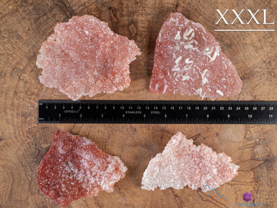 Pink APOPHYLLITE on Quartz, Raw Crystal Cluster - Metaphysical