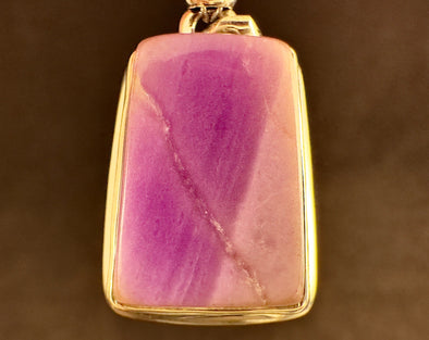 Pink Gel SUGILITE Crystal Pendant - Sterling Silver, Cabochon - Fine Jewelry, Healing Crystals and Stones, 54545-Throwin Stones