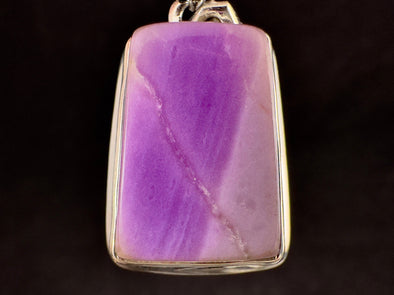 Pink Gel SUGILITE Crystal Pendant - Sterling Silver, Cabochon - Fine Jewelry, Healing Crystals and Stones, 54545-Throwin Stones