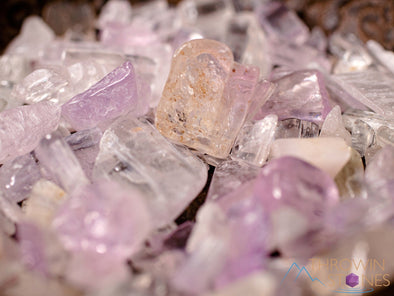 Pink KUNZITE Crystal Chips - Small Crystals, Gemstones, Jewelry Making, Tumbled Crystals, E1880-Throwin Stones