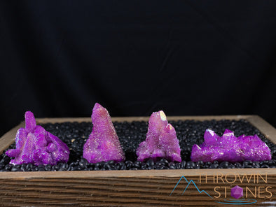 Pink RUBY AURA QUARTZ Crystal Cluster - Rainbow Quartz Crystal, Spirit Quartz, Crystal Decor, E2141-Throwin Stones