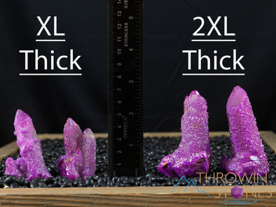 Pink RUBY AURA QUARTZ Crystal Point - Rainbow Quartz Crystal, Spirit Quartz, Crystal Decor, E2140-Throwin Stones