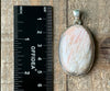 Pink SCOLECITE Gemstone Pendant - India - Authentic Scolecite Polished Crystal Jewelry, 53838-Throwin Stones