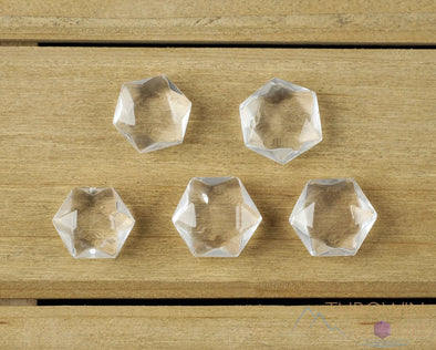 QUARTZ Crystal Prism Hexagon - Sacred Geometry, Metaphysical, Healing Crystals and Stones, E0127-Throwin Stones