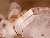 Quartz Raw Crystal Cluster w HEMATITE, EPIDOTE, PIEMONTITE - Housewarming Gift, Home Decor, Raw Crystals and Stones, 40886-Throwin Stones