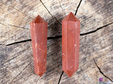 RED JAPSER Crystal Points - Mini - Jewelry Making, Healing Crystals and Stones, E2013-Throwin Stones