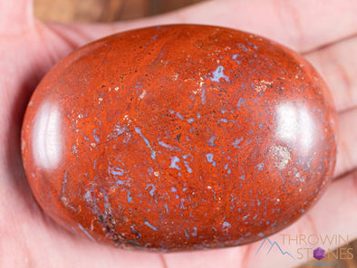 RED JASPER Crystal Palm Stone - Worry Stone, Self Care, Healing Crystals and Stones, E1961-Throwin Stones