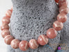 RHODOCHROSITE Crystal Bracelet, High Grade Banded Rhodochrosite Jewelry - Beaded Bracelet, Handmade Jewelry, Healing Crystal Bracelet, 38976-Throwin Stones