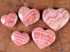 RHODOCHROSITE Crystal Heart - AA Grade Banded - Self Care, Mom Gift, Home Decor, Healing Crystals and Stones, E1944-Throwin Stones