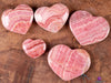 RHODOCHROSITE Crystal Heart - AA Grade Banded - Self Care, Mom Gift, Home Decor, Healing Crystals and Stones, E1944-Throwin Stones