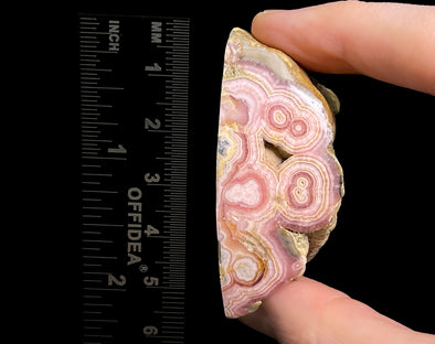 RHODOCHROSITE Crystal Stalactite Slice - Rhodochrosite Specimen, Raw Crystals and Stones, 49772-Throwin Stones