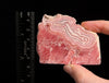 RHODOCHROSITE Crystal Stalactite Slice - Rhodochrosite Specimen, Raw Crystals and Stones, 49836-Throwin Stones