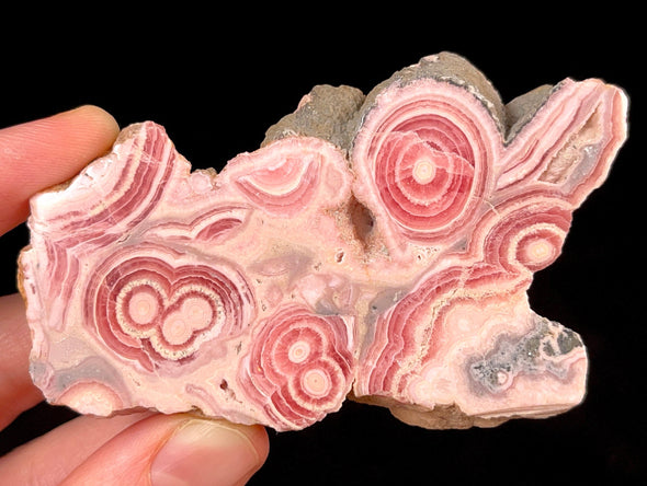 RHODOCHROSITE Crystal Stalactite Slice - Rhodochrosite Specimen, Raw Crystals and Stones, 52435-Throwin Stones