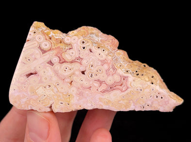 RHODOCHROSITE Crystal Stalactite Slice - Rhodochrosite Specimen, Raw Crystals and Stones, 52439-Throwin Stones