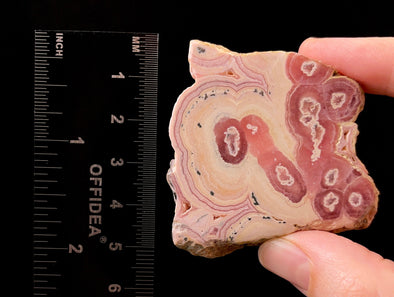 RHODOCHROSITE Crystal Stalactite Slice - Rhodochrosite Specimen, Raw Crystals and Stones, 52440-Throwin Stones