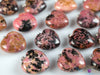 RHODONITE Crystal Heart Pendant - Crystal Pendant, Handmade Jewelry, Healing Crystals and Stones, E0703-Throwin Stones