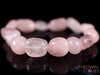 ROSE QUARTZ Crystal Bracelet - Tumbled Beads - Beaded Bracelet, Birthstone Bracelet, Handmade Jewelry, Healing Crystal Bracelet, E1984-Throwin Stones
