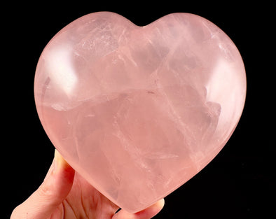 ROSE QUARTZ Crystal Heart - Crystal Carving, Housewarming Gift, Home Decor, Healing Crystals and Stones, 54692-Throwin Stones