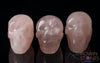 ROSE QUARTZ Crystal Skull - Gothic Home Decor, Memento Mori, Halloween Decor, Pastel Goth, E1388-Throwin Stones
