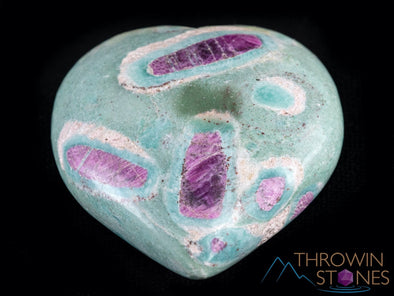 RUBY FUCHSITE Crystal Heart - Self Care, Housewarming Gift, Home Decor, Healing Crystals and Stones, 38915-Throwin Stones
